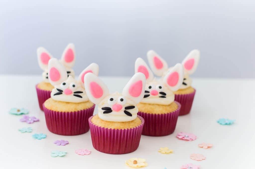 Easter Bunny Cupcakes