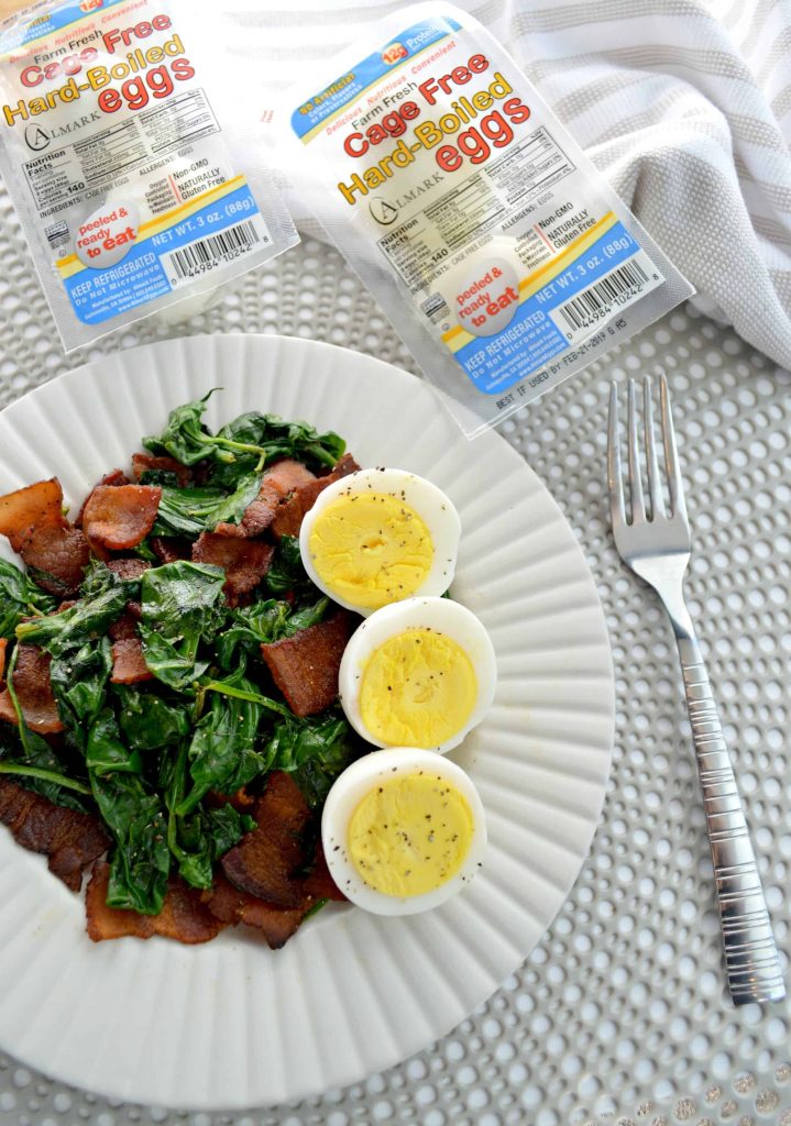 Warm Spinach & Bacon Salad