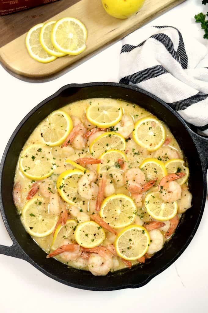 Creamy Lemon Parmesan Shrimp