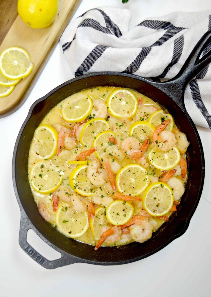 Creamy Lemon Parmesan Shrimp