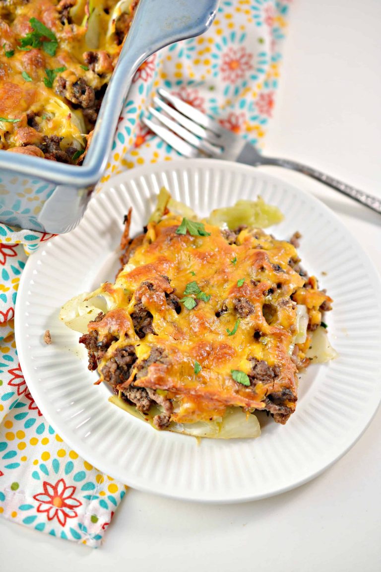 Keto Cabbage Beef Casserole Easy Weeknight Dinner Stylish Cravings
