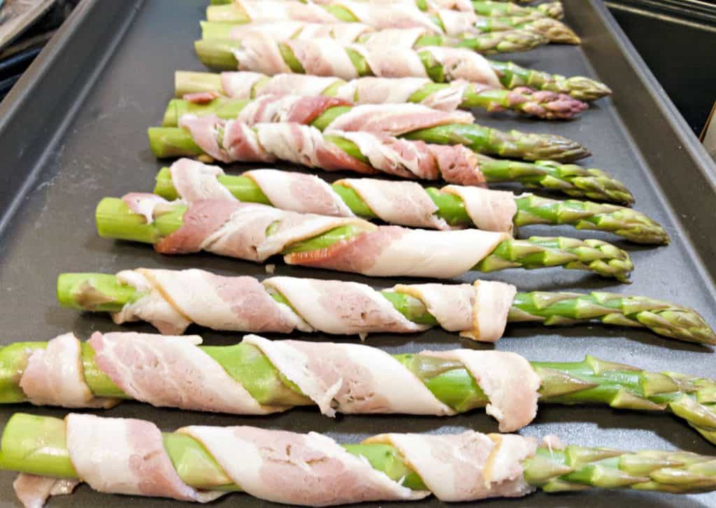 Keto Bacon Wrapped Asparagus