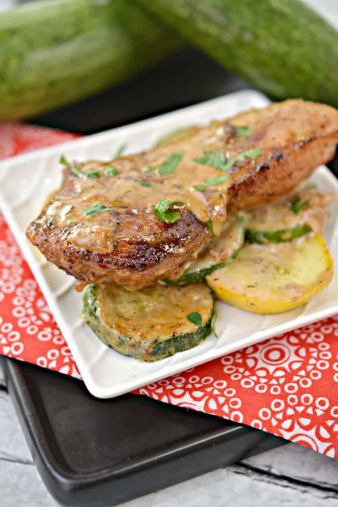 Keto Pork Chops In Mustard Cream Sauce