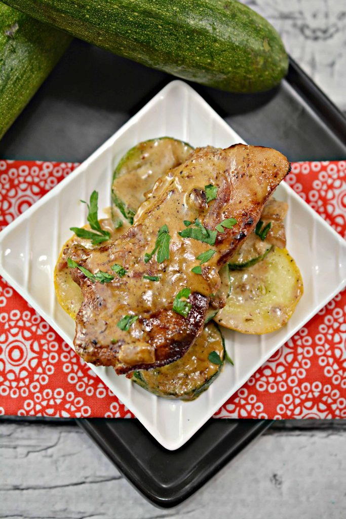 Keto Pork Chops In Mustard Cream Sauce