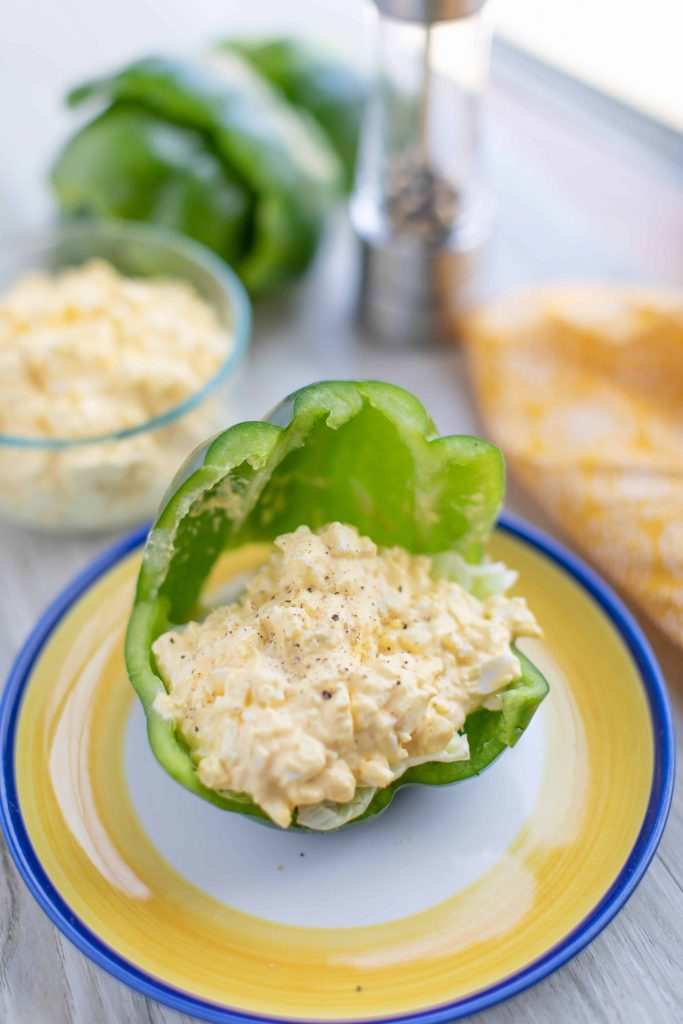 Bell Pepper Keto Egg Salad Sandwich