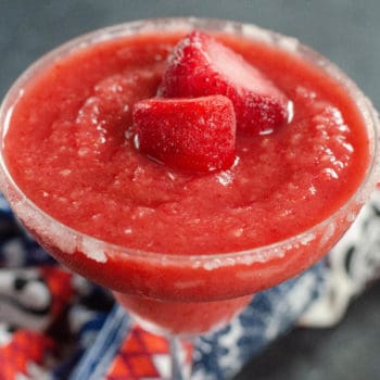 Frozen Strawberry Rhubarb Margarita