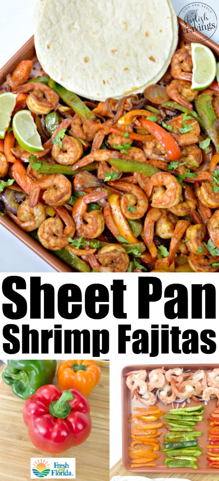 Sheet Pan Shrimp Fajitas