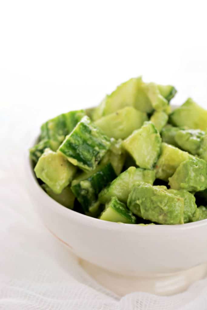 Low Carb Avocado Cucumber Salad