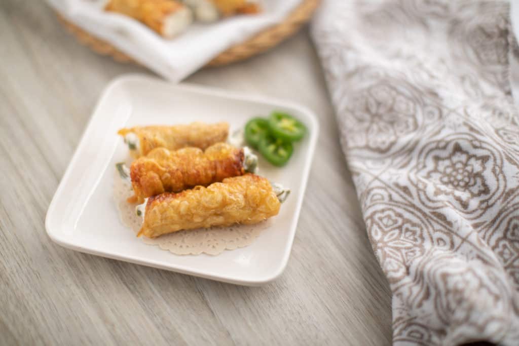 Crispy Chicken Wrapped Jalapeno Poppers