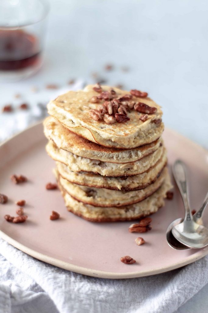 Fluffy Keto Pancakes With Ricotta & Pecans