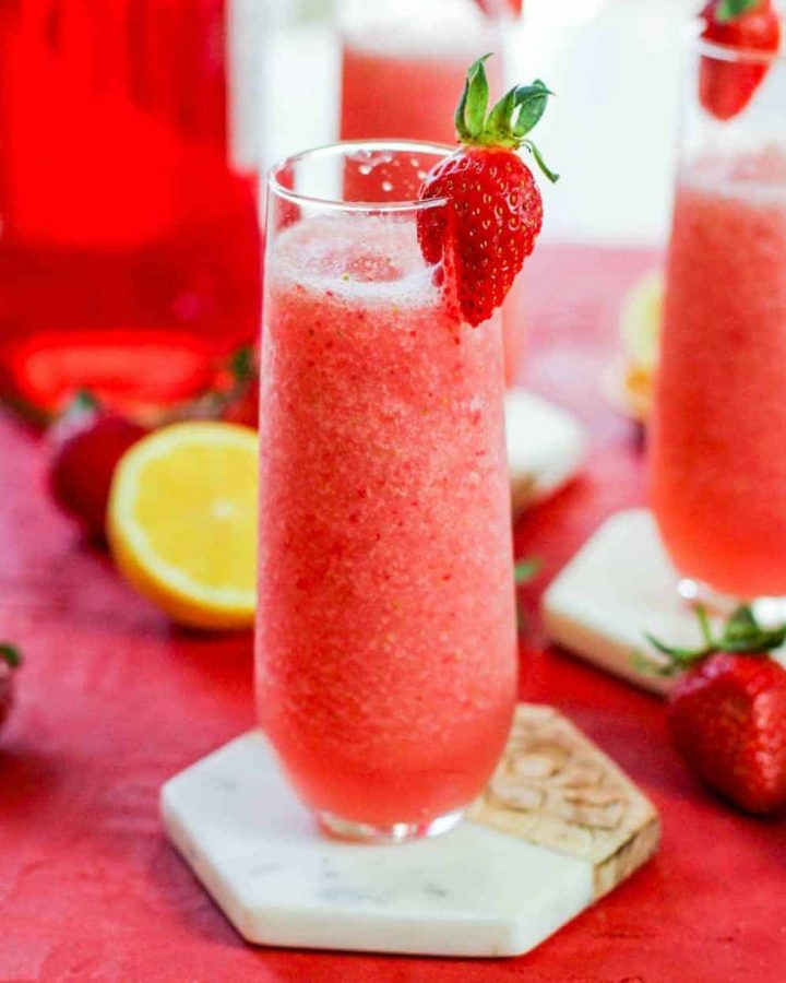 Frozen Rosé Wine Slushie