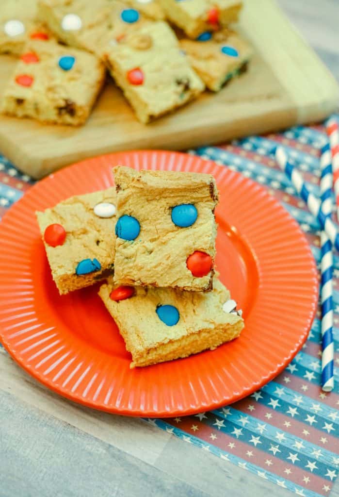 Red, White & Blue Cookie Bars