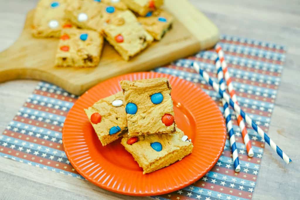 Red, White & Blue Cookie Bars