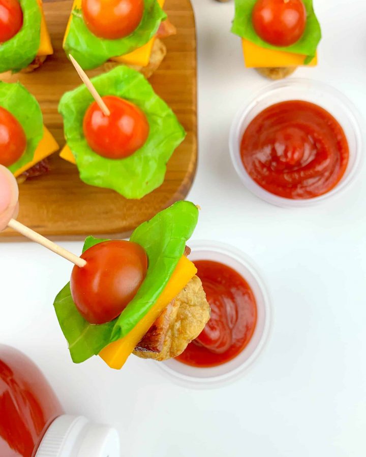 Bite Size Chicken Burgers