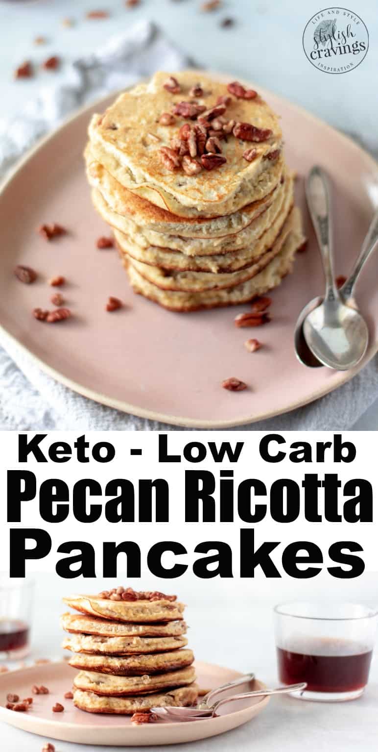 Fluffy Keto Pancakes With Ricotta & Pecans