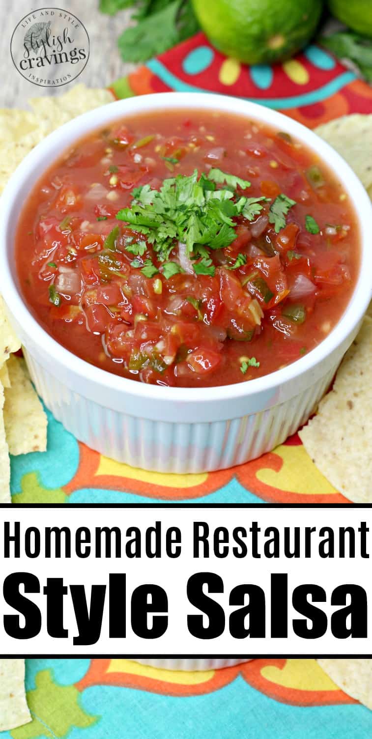 Homemade Restaurant Style Salsa