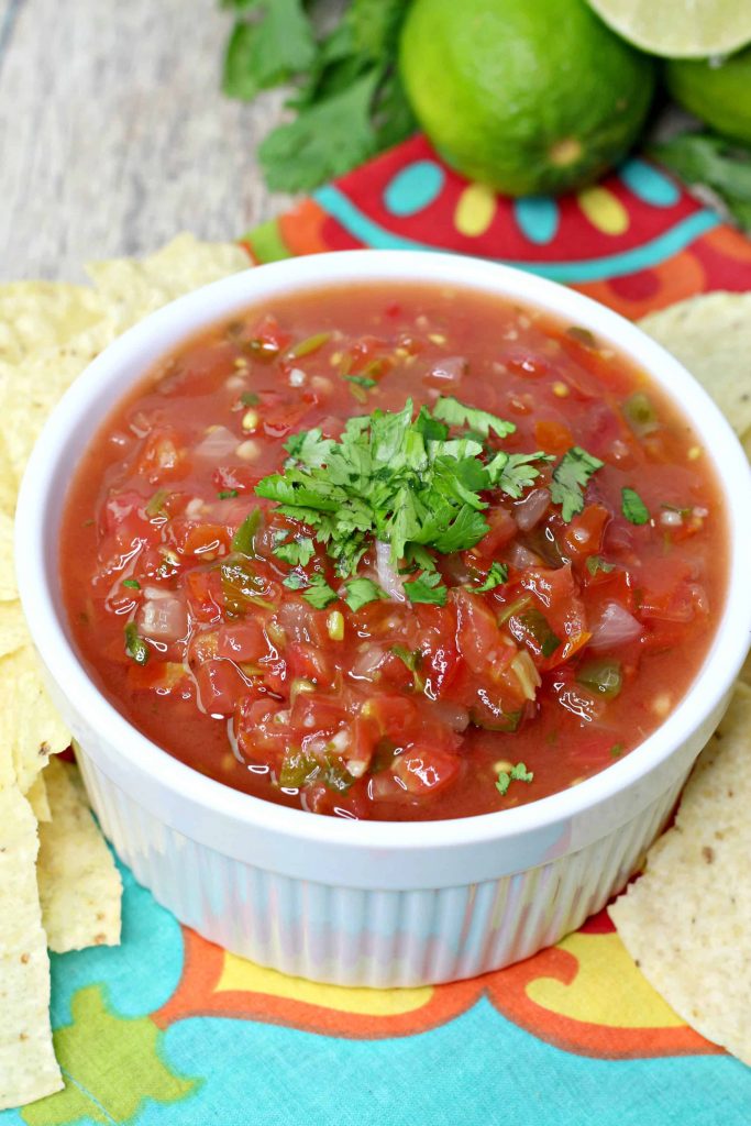 Homemade Restaurant Style Salsa