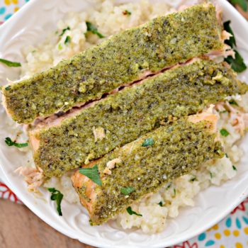 Keto Pesto Salmon Bowl