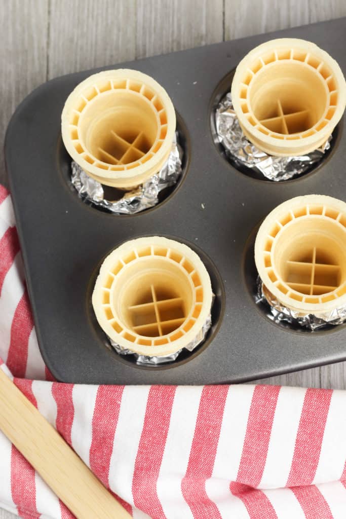 4th of July Ice Cream Cone Cupcakes