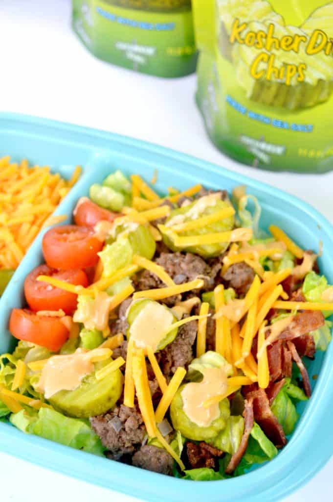 Meal Prep Low Carb Cheeseburger Salad