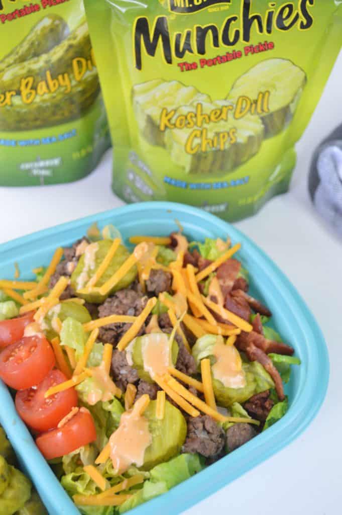 Meal Prep Low Carb Cheeseburger Salad