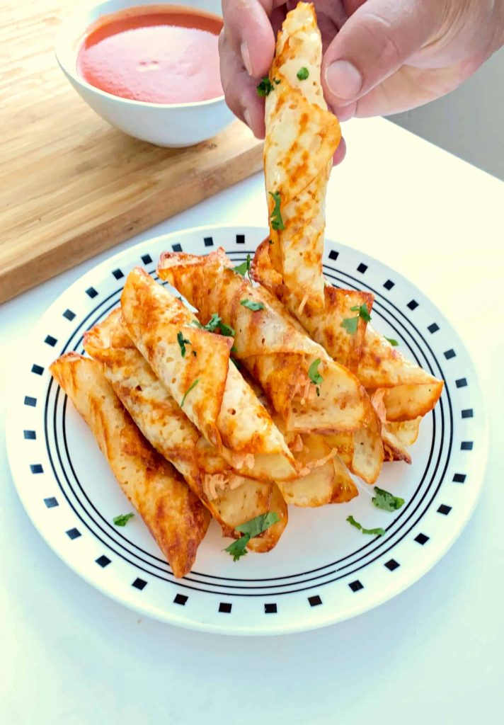 Keto Buffalo Chicken Taquitos