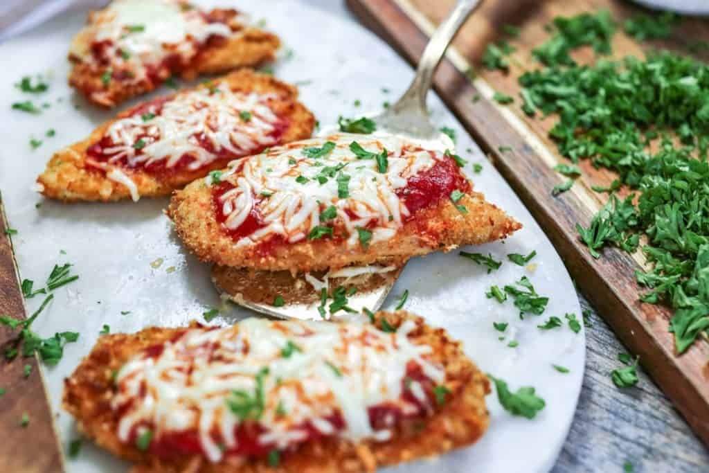 Air Fryer Keto Chicken Parmesan