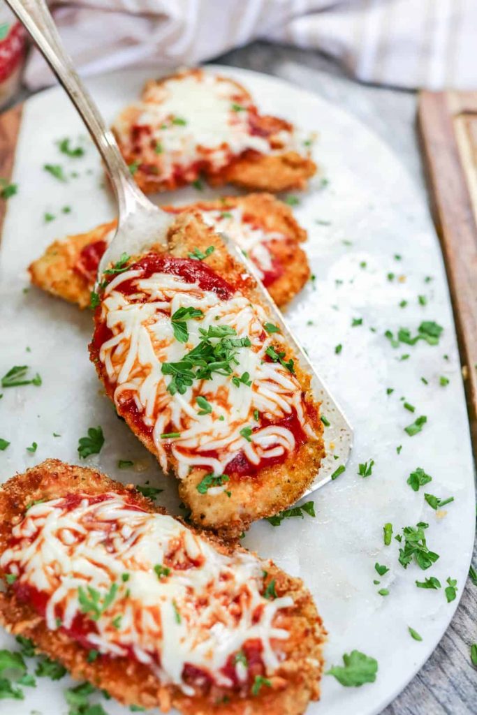 Air Fryer Keto Chicken Parmesan