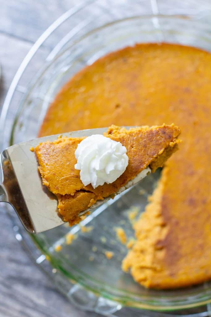 Low Carb Crustless Pumpkin Pie