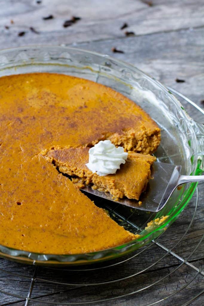 low carb crustless pumpkin pie