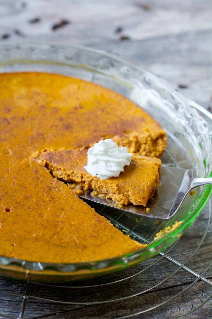 Low Carb Crustless Pumpkin Pie