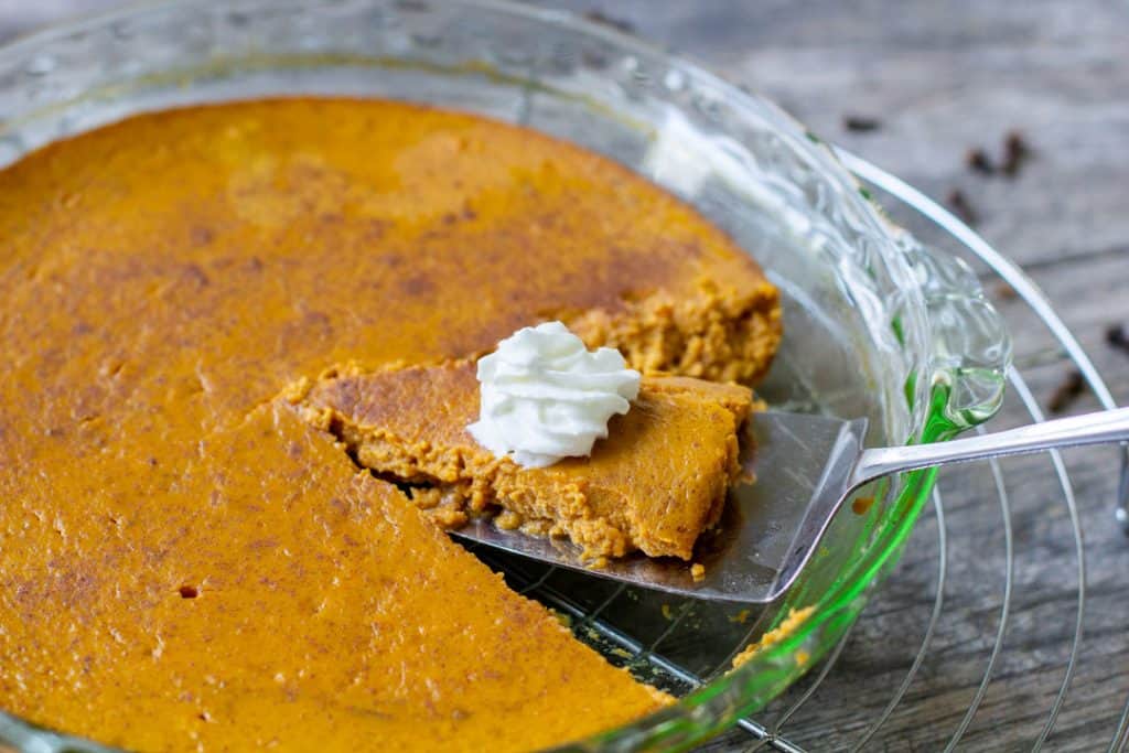 low carb crustless pumpkin pie