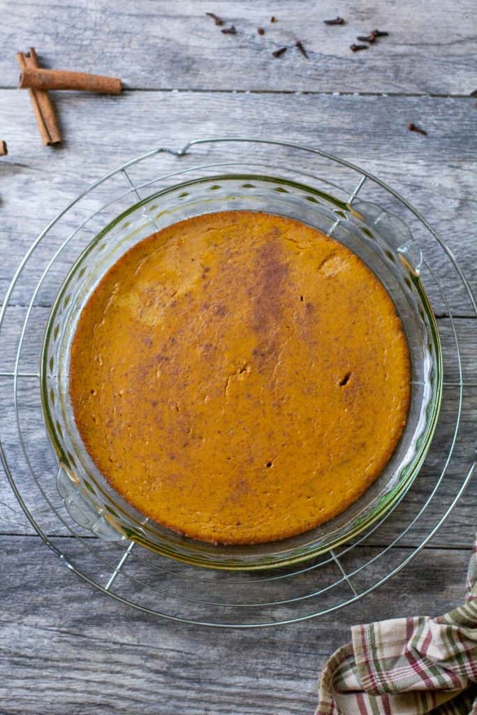 Low Carb Crustless Pumpkin Pie