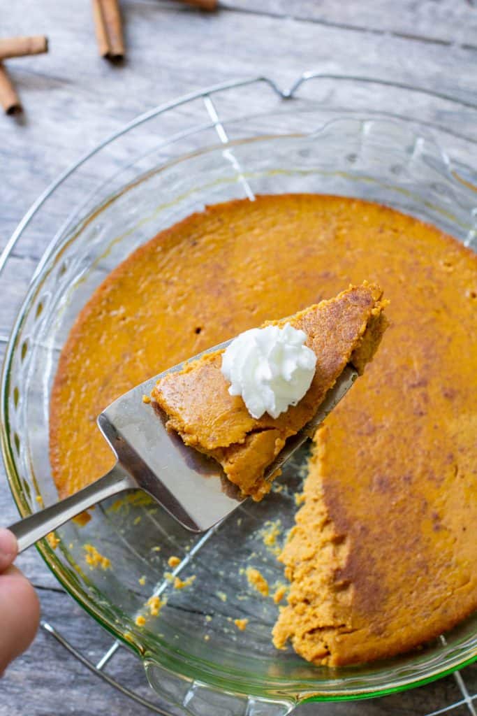 Low Carb Crustless Pumpkin Pie