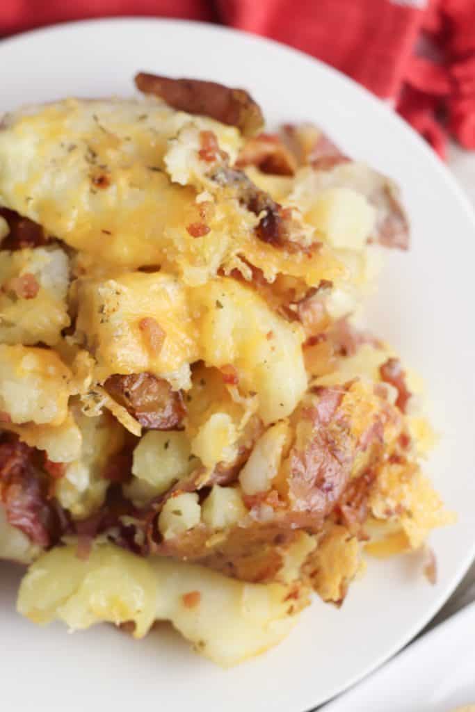 Bacon Cheddar Ranch Smashed Potatoes 