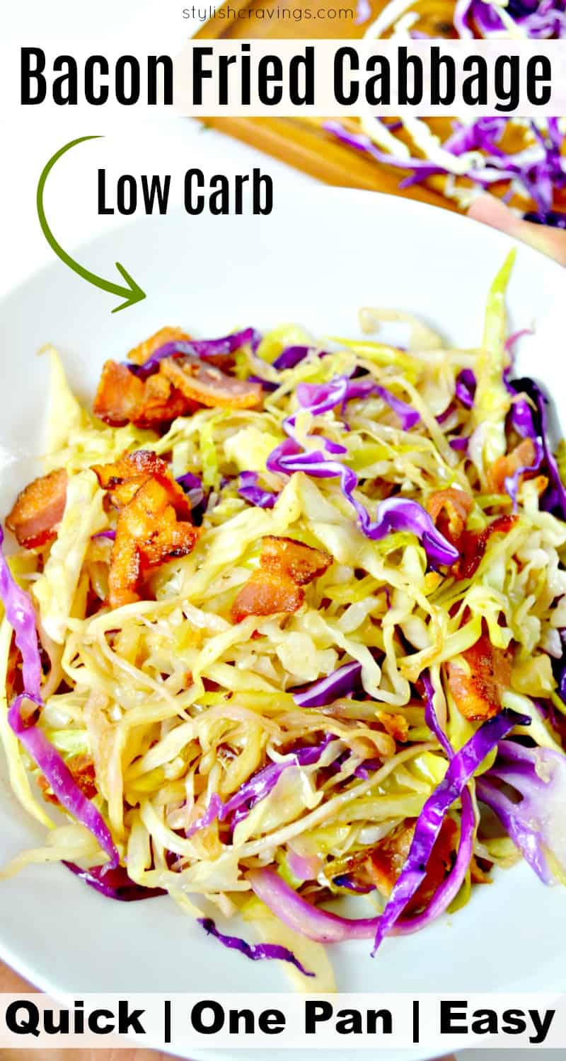 Low Carb Fried Cabbage With Bacon