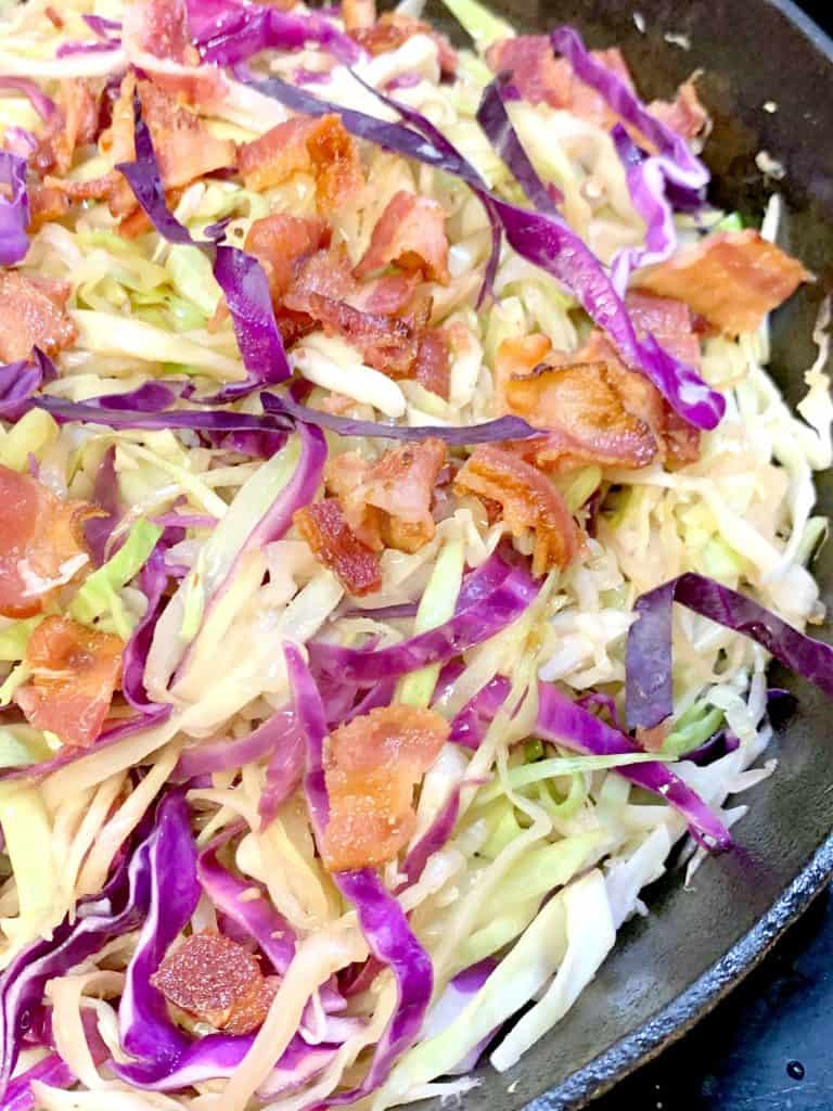 Low Carb Fried Cabbage With Bacon