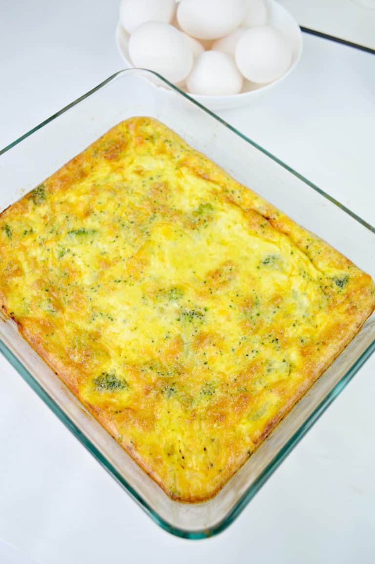Keto Broccoli Egg Bake Easy Five Ingredient Recipe