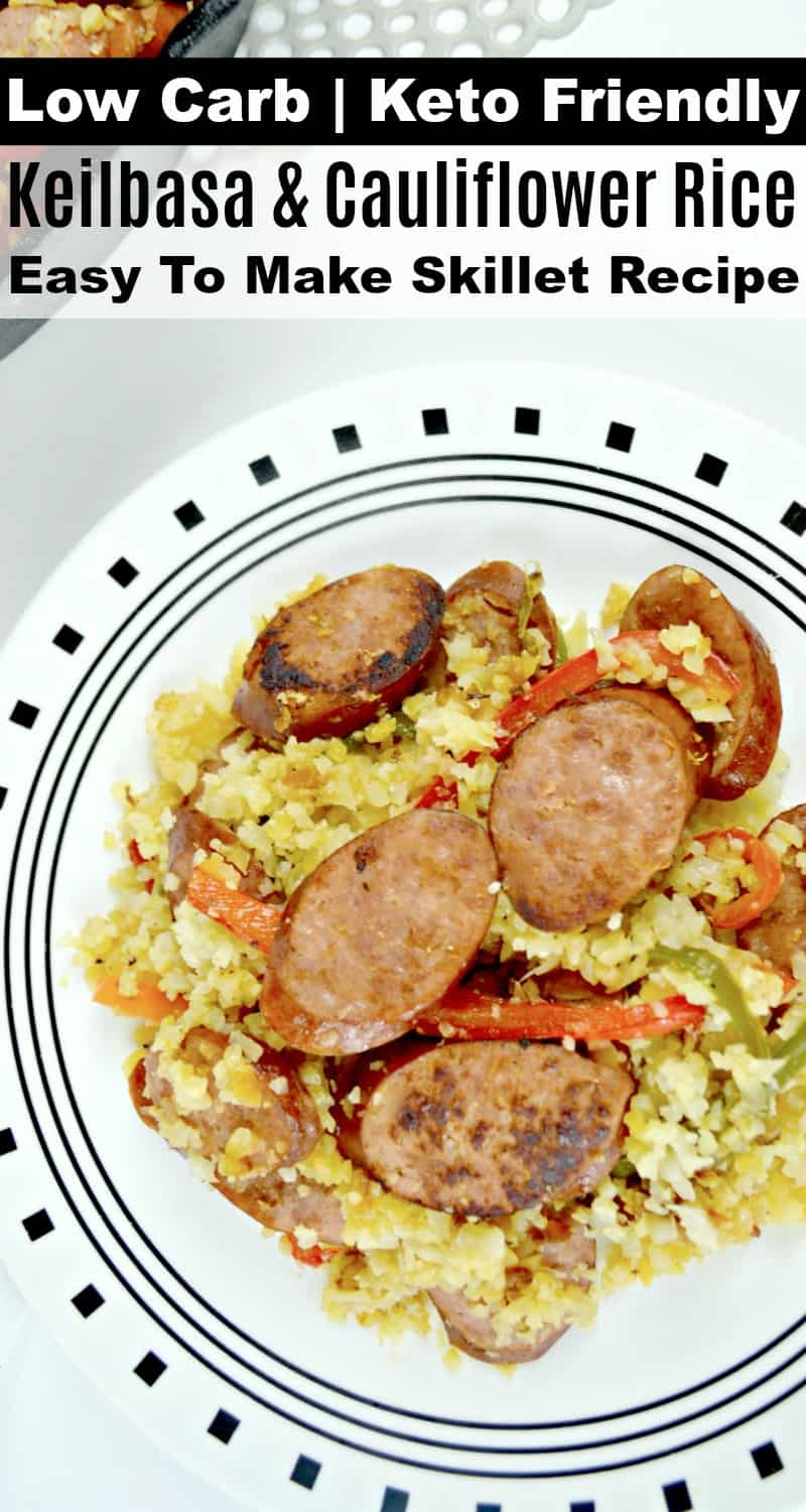 Keilbasa and Cauliflower Rice Skillet