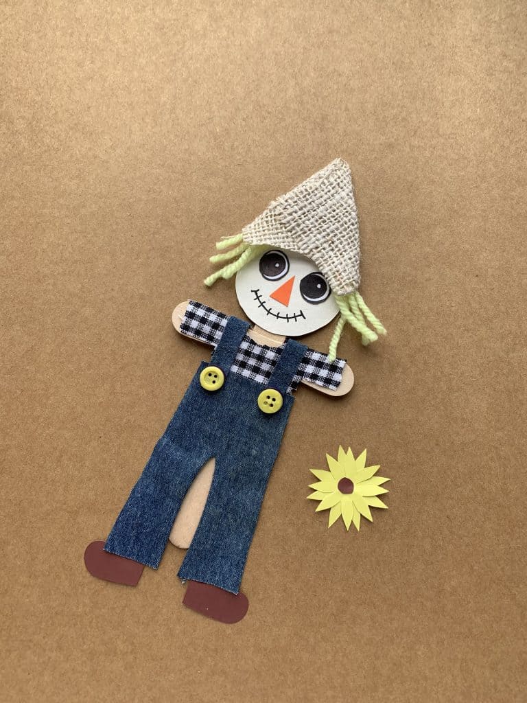 Easy Scarecrow Craft With Printable Template Crafts For Kids