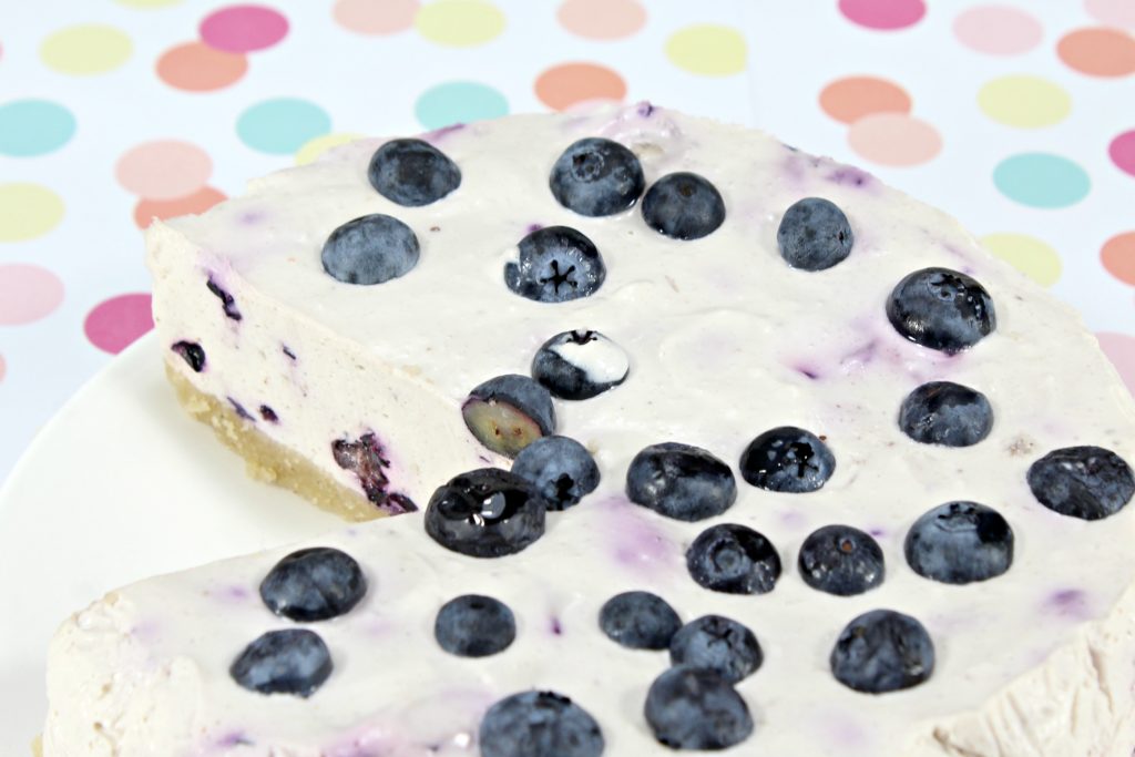 No Bake Keto Blueberry Cheesecake