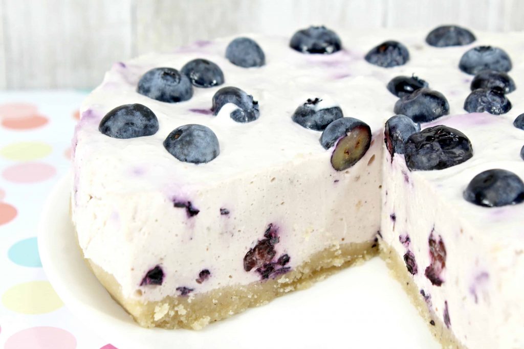 No Bake Keto Blueberry Cheesecake