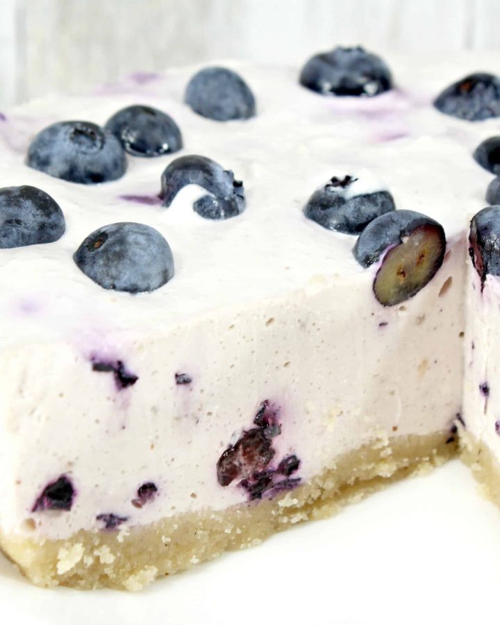 No Bake Keto Blueberry Cheesecake