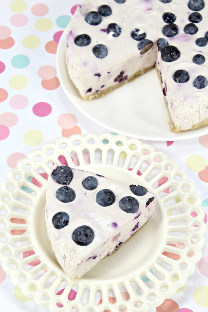 No Bake Keto Blueberry Cheesecake