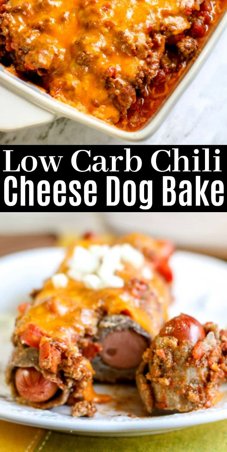 Low Carb Chili Cheese Dog Bake