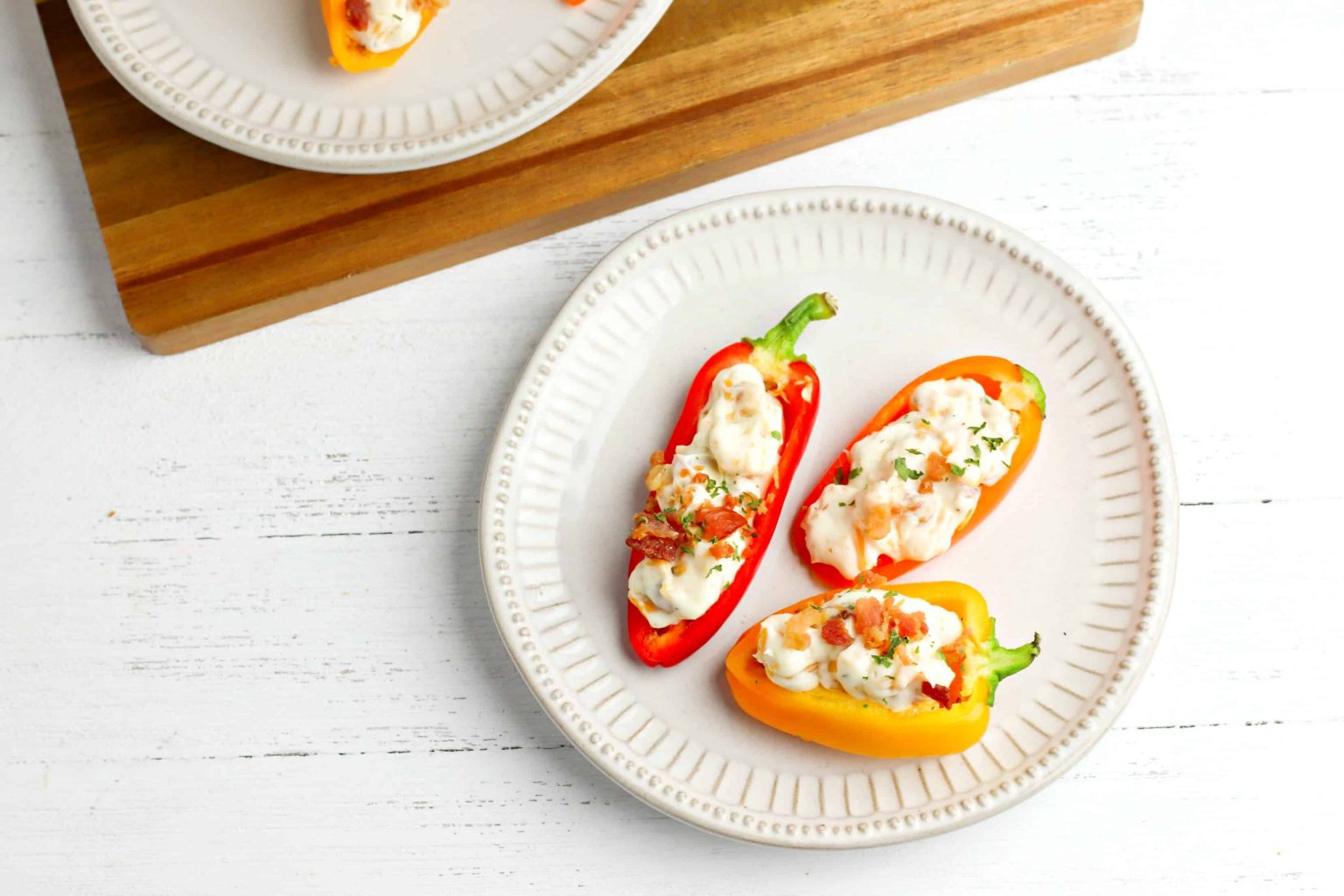 Bell Pepper Poppers With Bacon & Ranch Easy Low Carb Appetizer