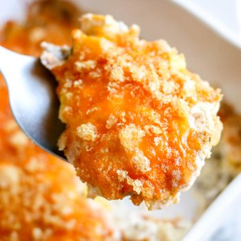 Low Carb Cheesy Squash Casserole