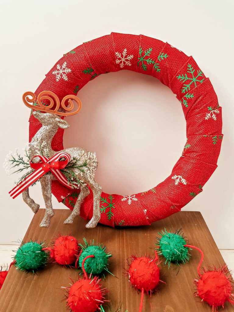 DIY Dollar Tree Christmas Wreath