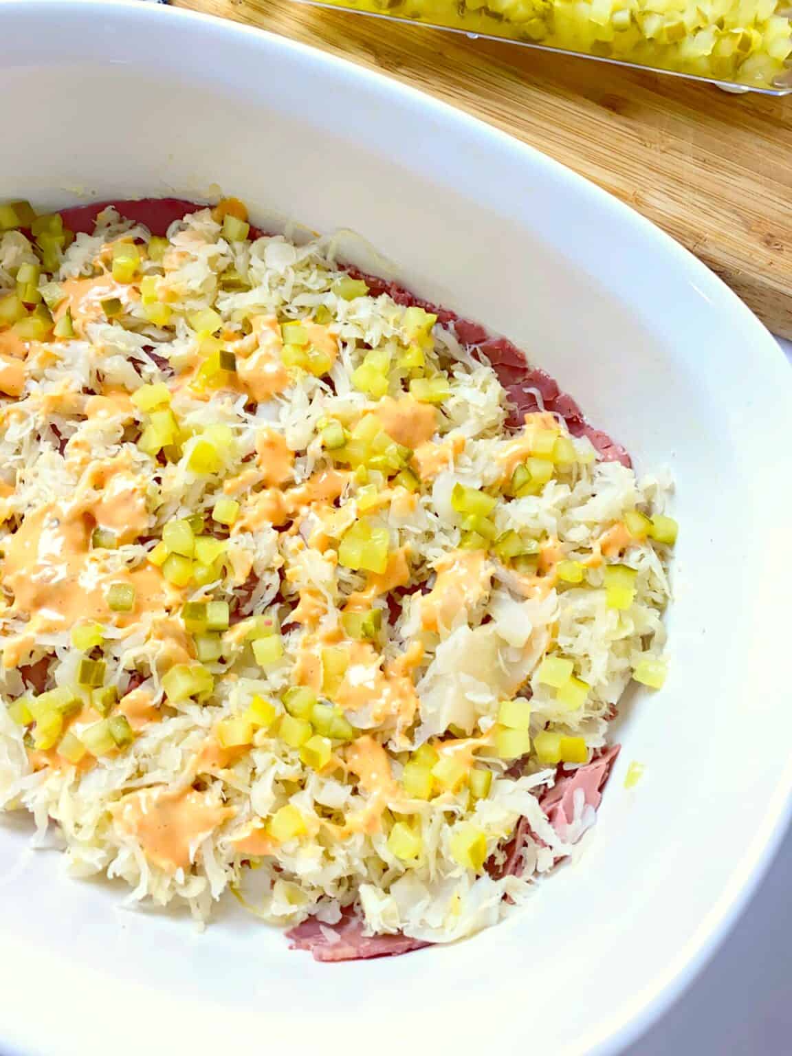 Easy Keto Reuben Casserole - Classic Reuben Taste