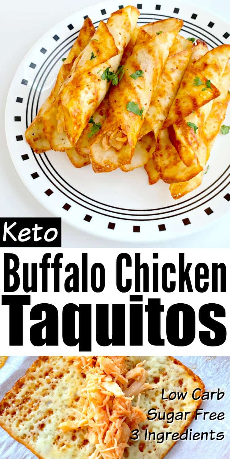 Keto Buffalo Chicken Taquitos